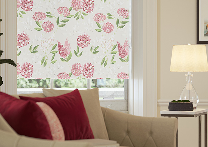 Hydrangea, Rouge - Twist&Fit Roller Blind - Image 5